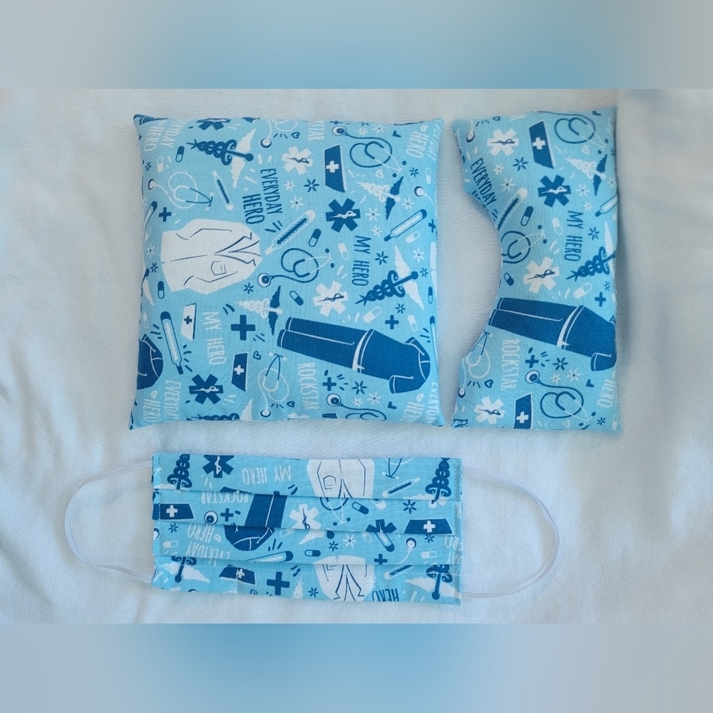 New Medical Doctor Nurse Gift Set Natural Cotton / Rice Heat Cold Packs